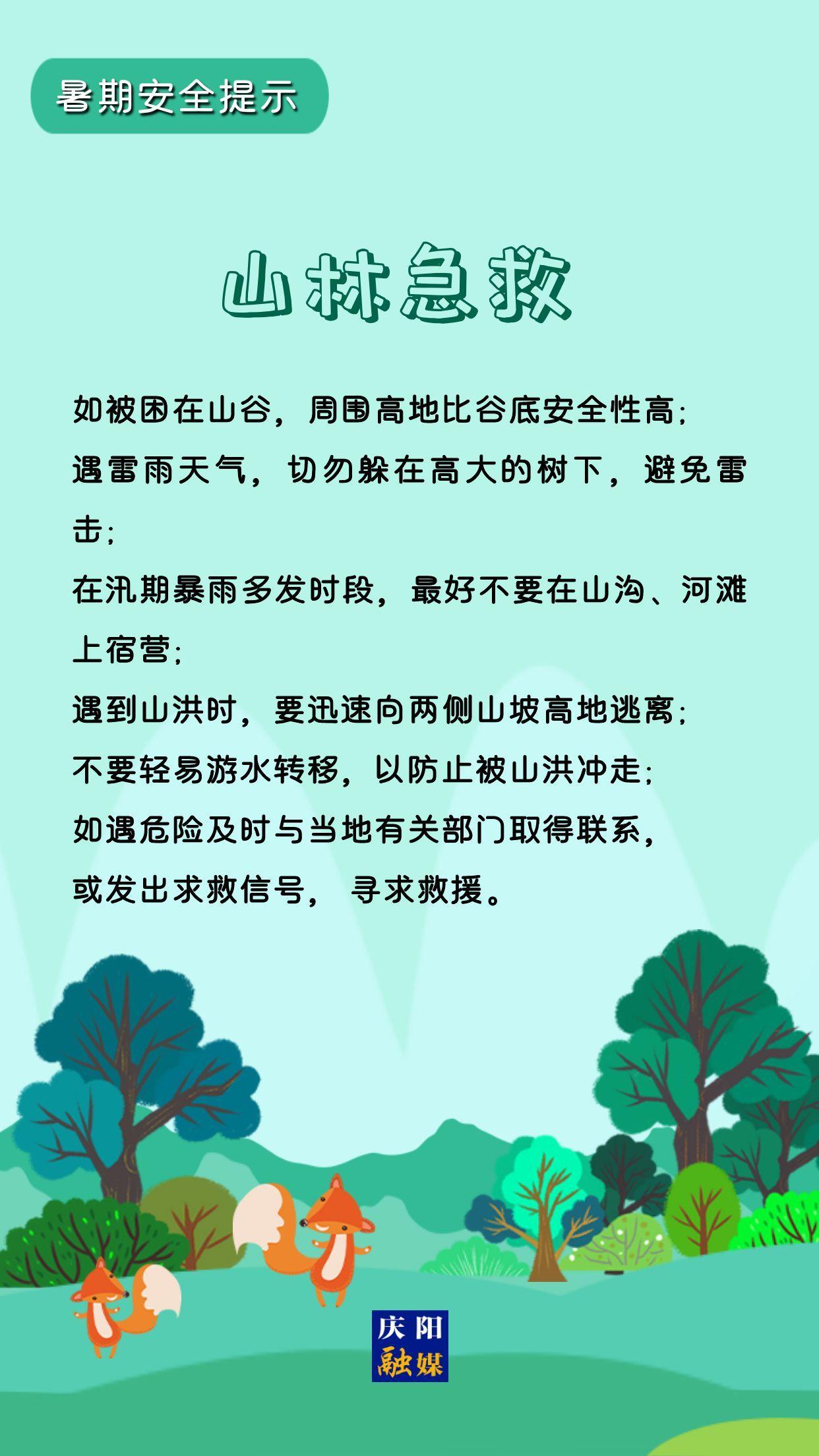 【微海報(bào)】暑期安全提示 | 山林急救