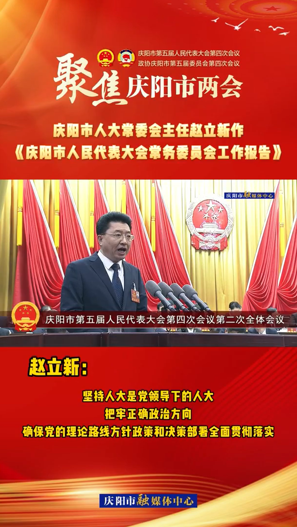 兩會V視(28)丨趙立新：堅(jiān)持人大是黨領(lǐng)導(dǎo)下的人大，把牢正確政治方向，確保黨的理論路線方針政策和決策部署全面貫徹落實(shí)